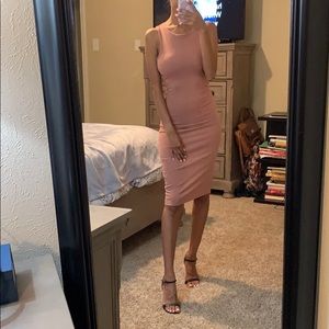 Dusty rose pink dress